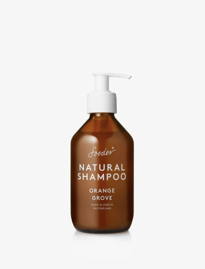 Naturshampoo Orange Grobe von SöderEine Flüssigseife Naturprodukt hergestellt von Söder aus Zürich.